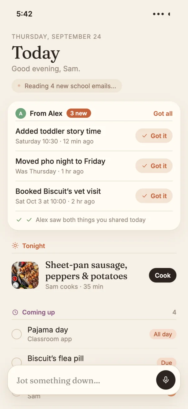 Option: One calm scroll